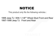 Charger l'image dans la galerie, Front Rear Disc Brake Rotors Ceramic Pads And Drum Kit For Jeep TJ