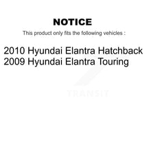 Charger l'image dans la galerie, Front Rear Brake Rotor Ceramic Pad And Drum Kit For 2009 Hyundai Elantra Touring