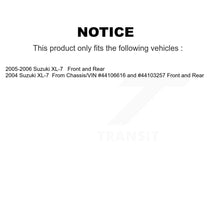 Charger l'image dans la galerie, Front Rear Disc Brake Rotors Ceramic Pads And Drum Kit For Suzuki XL-7