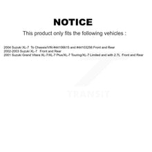 Load image into Gallery viewer, Front Rear Disc Brake Rotors Ceramic Pad &amp; Drum Kit For Suzuki XL-7 Grand Vitara