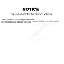 Charger l'image dans la galerie, Front Rear Disc Brake Rotors Ceramic Pads And Drum Kit For Suzuki Grand Vitara