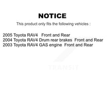 Load image into Gallery viewer, Front Rear Disc Brake Rotors Ceramic Pads And Drum Kit For Toyota RAV4