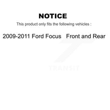 Charger l&#39;image dans la galerie, [Front+Rear] 2009-2011 Ford Focus Premium OE Brake Rotor Drum Kit &amp; Ceramic Pads For Max Braking