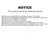 Load image into Gallery viewer, Front Rear Disc Brake Rotors Ceramic Pads And Drum Kit For Honda Civic