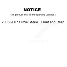 Charger l&#39;image dans la galerie, [Front+Rear] 2006-2007 Suzuki Aerio Premium OE Brake Rotor Drum Kit &amp; Ceramic Pads For Max Braking