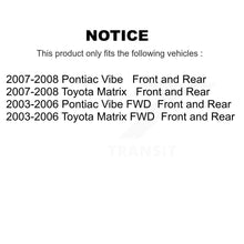 Charger l'image dans la galerie, Front Rear Disc Brake Rotors Ceramic Pad Drum Kit For Toyota Matrix Pontiac Vibe