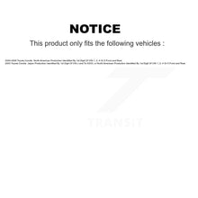 Charger l'image dans la galerie, Front Rear Disc Brake Rotors Ceramic Pads And Drum Kit For Toyota Corolla