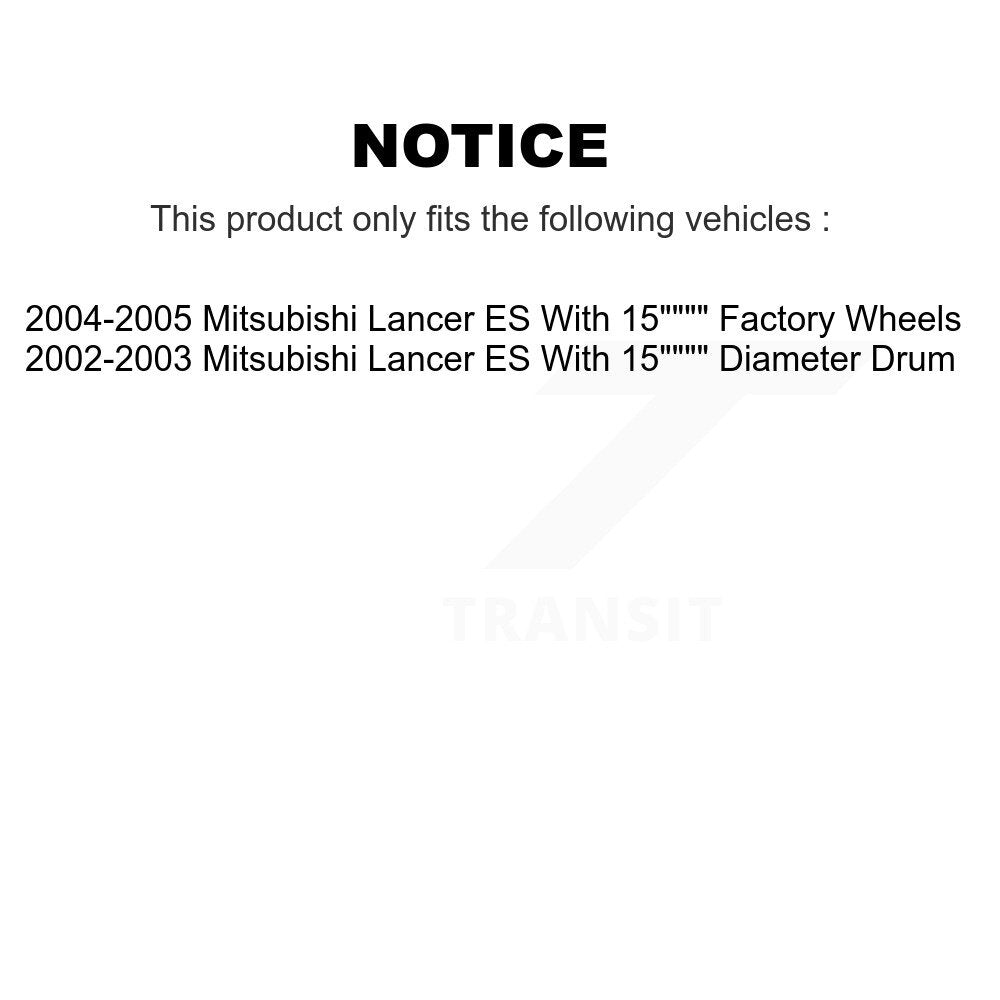 Front Rear Disc Brake Rotors Ceramic Pads And Drum Kit For Mitsubishi Lancer ES