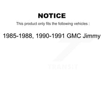 Charger l'image dans la galerie, Rotors de frein à disque avant et arrière, plaquettes en céramique et Kit de batterie pour GMC Jimmy 