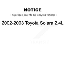 Charger l'image dans la galerie, Kit de tampons et de tambour en céramique pour Rotor de frein avant et arrière, pour Toyota Solara 2002 l, 2003 – 2,4 l 