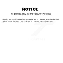 Load image into Gallery viewer, Front Rear Disc Brake Rotors Hub Assembly Ceramic Pad And Drum Kit For GMC Yukon