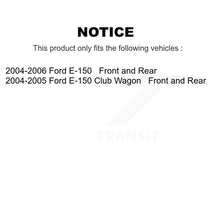 Charger l'image dans la galerie, Front Rear Disc Brake Rotor Hub Ceramic Pad &amp; Drum Kit For Ford E-150 Club Wagon