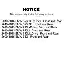 Load image into Gallery viewer, Front Rear Brake Rotor &amp; Ceramic Pad Kit (6Pc) For BMW 750Li xDrive 750i 550i GT