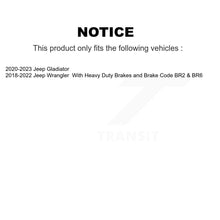 Charger l'image dans la galerie, Front Disc Brake Rotors And Ceramic Pads Kit For Jeep Wrangler Gladiator