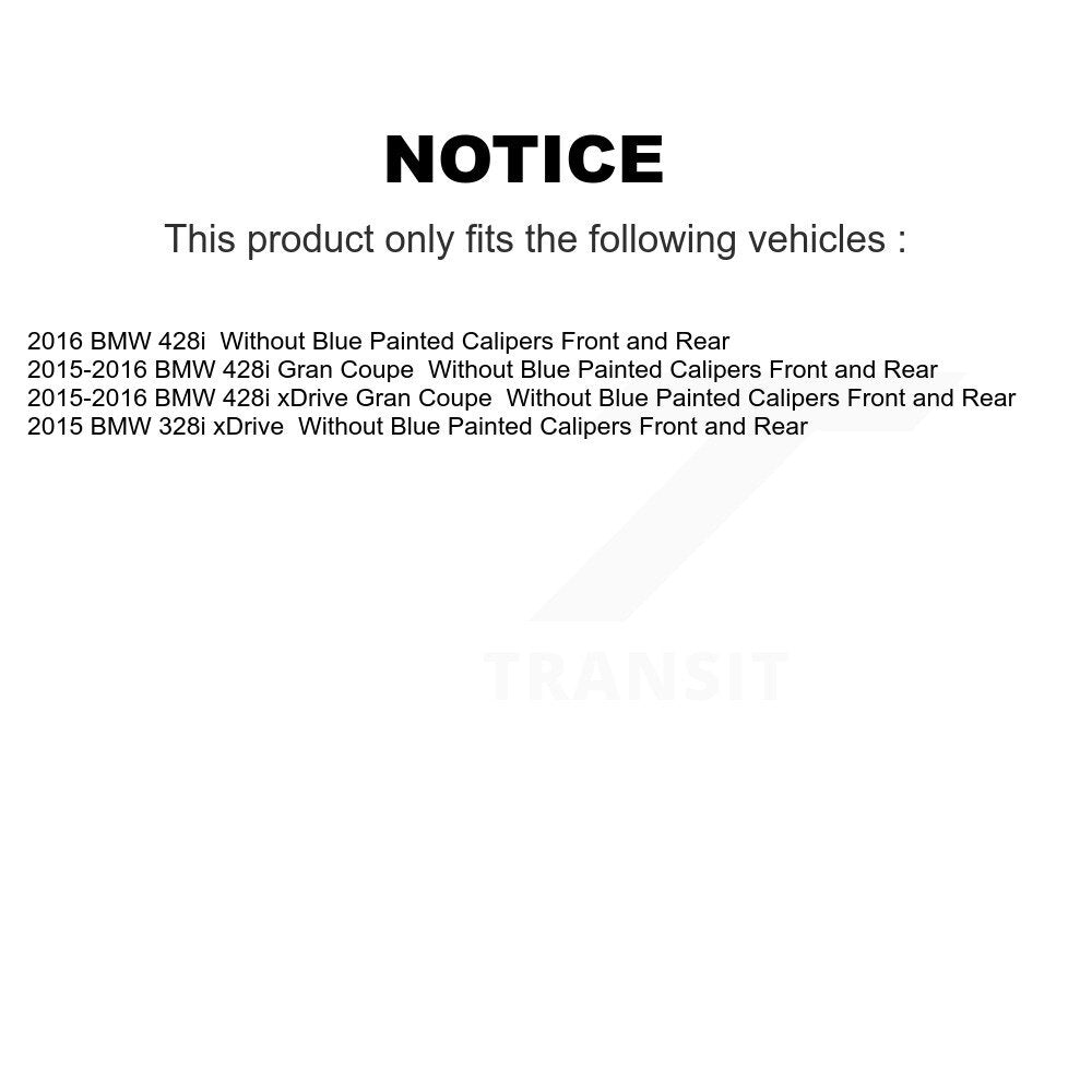 Front Rear Disc Brake Rotors And Ceramic Pads Kit For BMW 328i xDrive