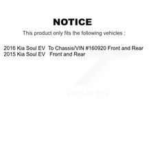 Charger l'image dans la galerie, Front Rear Disc Brake Rotors And Ceramic Pads Kit For Kia Soul EV