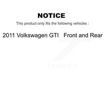 Load image into Gallery viewer, [Front+Rear] 2011 Volkswagen GTI Premium OE Brake Rotors &amp; Ceramic Pads Kit For Max Braking