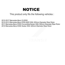 Charger l'image dans la galerie, Rear Disc Brake Rotors And Ceramic Pads Kit For Mercedes-Benz CLS550 E550