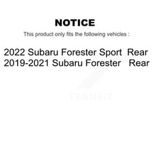 Load image into Gallery viewer, Rear Disc Brake Rotors And Ceramic Pads Kit For Subaru Forester