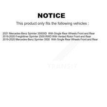 Load image into Gallery viewer, Front Rear Disc Brake Rotor Ceramic Pad Kit For Mercedes-Benz Sprinter 3500 2500