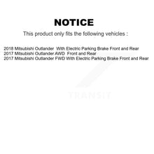 Load image into Gallery viewer, Front Rear Disc Brake Rotors And Ceramic Pads Kit For Mitsubishi Outlander