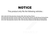 Charger l'image dans la galerie, Rear Disc Brake Rotor And Ceramic Pad Kit For Mercedes-Benz Sprinter 3500 3500XD