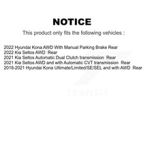 Load image into Gallery viewer, Rear Disc Brake Rotors And Ceramic Pads Kit For Hyundai Kona Kia Seltos