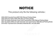 Charger l'image dans la galerie, Rear Disc Brake Rotors And Ceramic Pads Kit For Hyundai Kona Kia Seltos