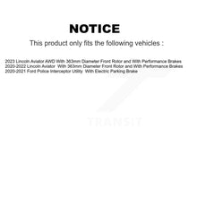 Charger l'image dans la galerie, Front Rear Brake Rotor &amp; Ceramic Pad Kit For Lincoln Aviator Ford Police Utility