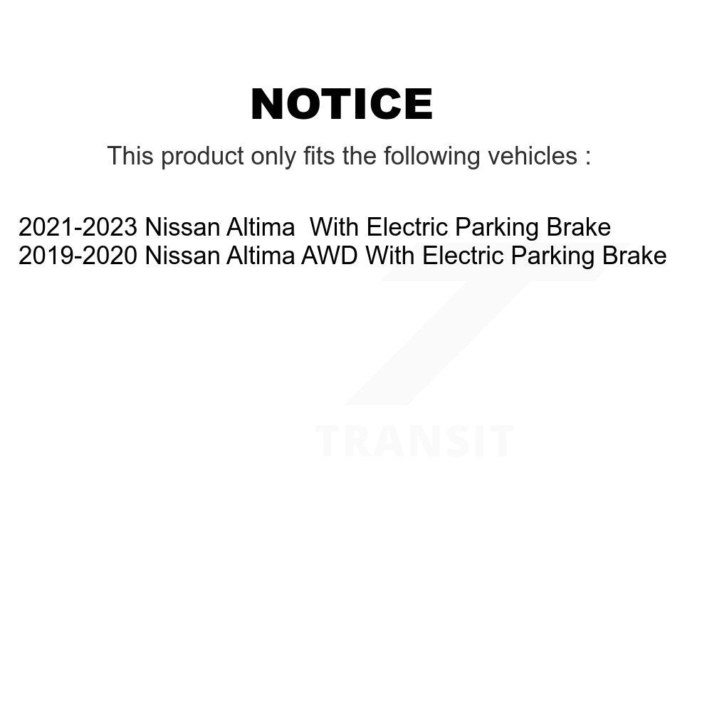 Front Rear Disc Brake Rotors And Ceramic Pads Kit For Nissan Altima