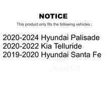 Charger l'image dans la galerie, Rear Brake Rotor And Ceramic Pad Kit For Hyundai Santa Fe Kia Telluride Palisade