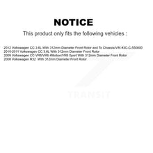 Load image into Gallery viewer, Front Rear Disc Brake Rotors And Ceramic Pads Kit For Volkswagen CC