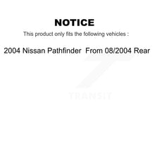 Charger l&#39;image dans la galerie, Rear Disc Brake Rotors &amp; Ceramic Pad Kit For 2004 Nissan Pathfinder From 08