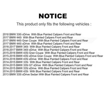 Charger l'image dans la galerie, Front Rear Brake Rotor &amp; Ceramic Pad Kit For BMW 335i xDrive 330i 435i 340i Gran