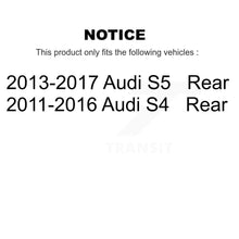 Load image into Gallery viewer, Rear Disc Brake Rotors And Ceramic Pads Kit For Audi S4 S5