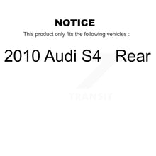 Charger l&#39;image dans la galerie, Rear Disc Brake Rotors And Ceramic Pads Kit For 2010 Audi S4