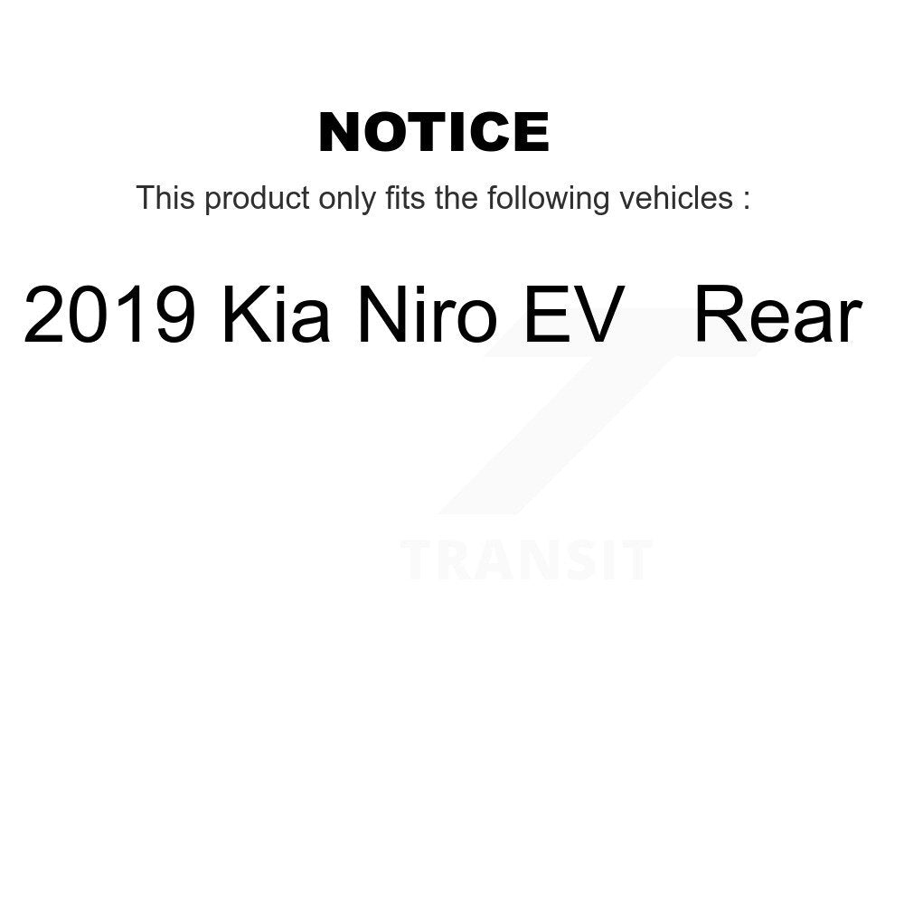 Rear Disc Brake Rotors And Ceramic Pads Kit For 2019 Kia Niro EV