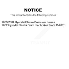 Charger l'image dans la galerie, Front Rear Disc Brake Rotors Ceramic Pads And Drum Kit (9Pc) For Hyundai Elantra