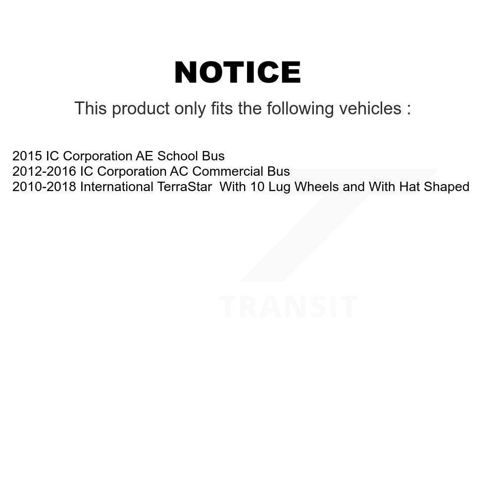 Front Brake Rotors Ceramic Pad Kit For International TerraStar IC Corporation AE