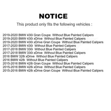 Charger l'image dans la galerie, Front Rear Brake Rotors Ceramic Pad Kit For BMW 330i xDrive 328i 428i Gran Coupe