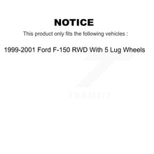 Load image into Gallery viewer, Front Rear Brake Rotor Ceramic Pad &amp; Drum Kit (9Pc) For 1999-2001 Ford F-150 RWD
