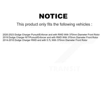 Charger l'image dans la galerie, Front Disc Brake Rotors And Ceramic Pads Kit For Dodge Charger K8T-104420