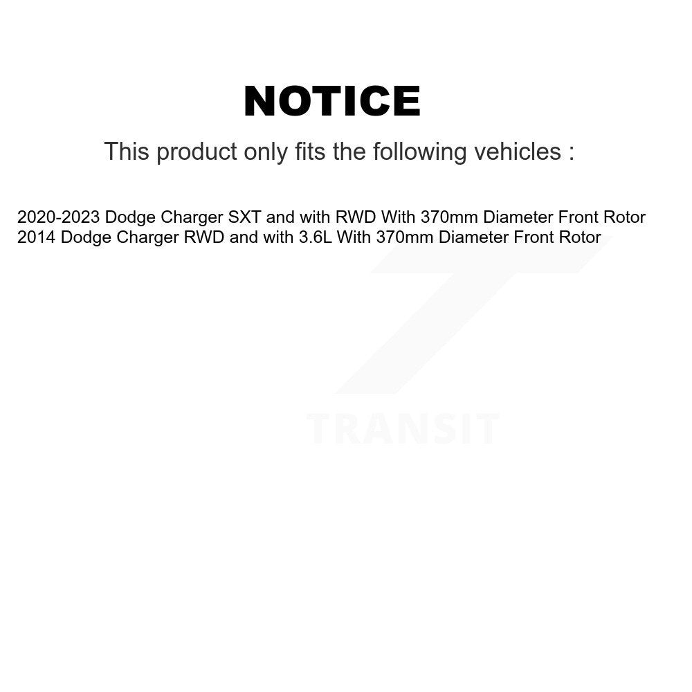 Front Rear Disc Brake Rotors And Ceramic Pads Kit For Dodge Charger K8T-104433