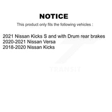 Load image into Gallery viewer, Front Rear Disc Brake Rotors Ceramic Pad &amp; Drum Kit (7Pc) For Nissan Kicks Versa