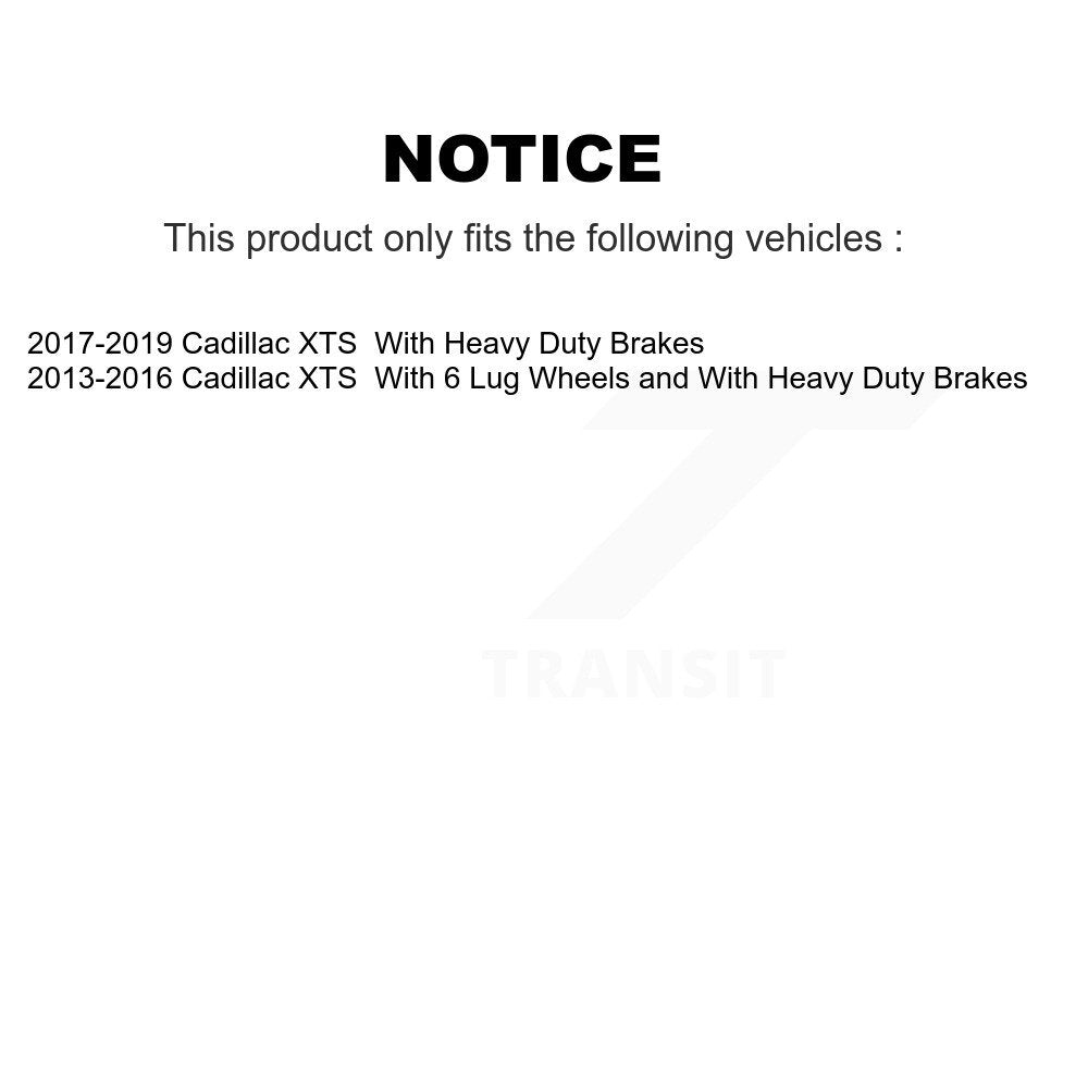 Rear Disc Brake Rotors And Ceramic Pads Kit For Cadillac XTS K8T-104532