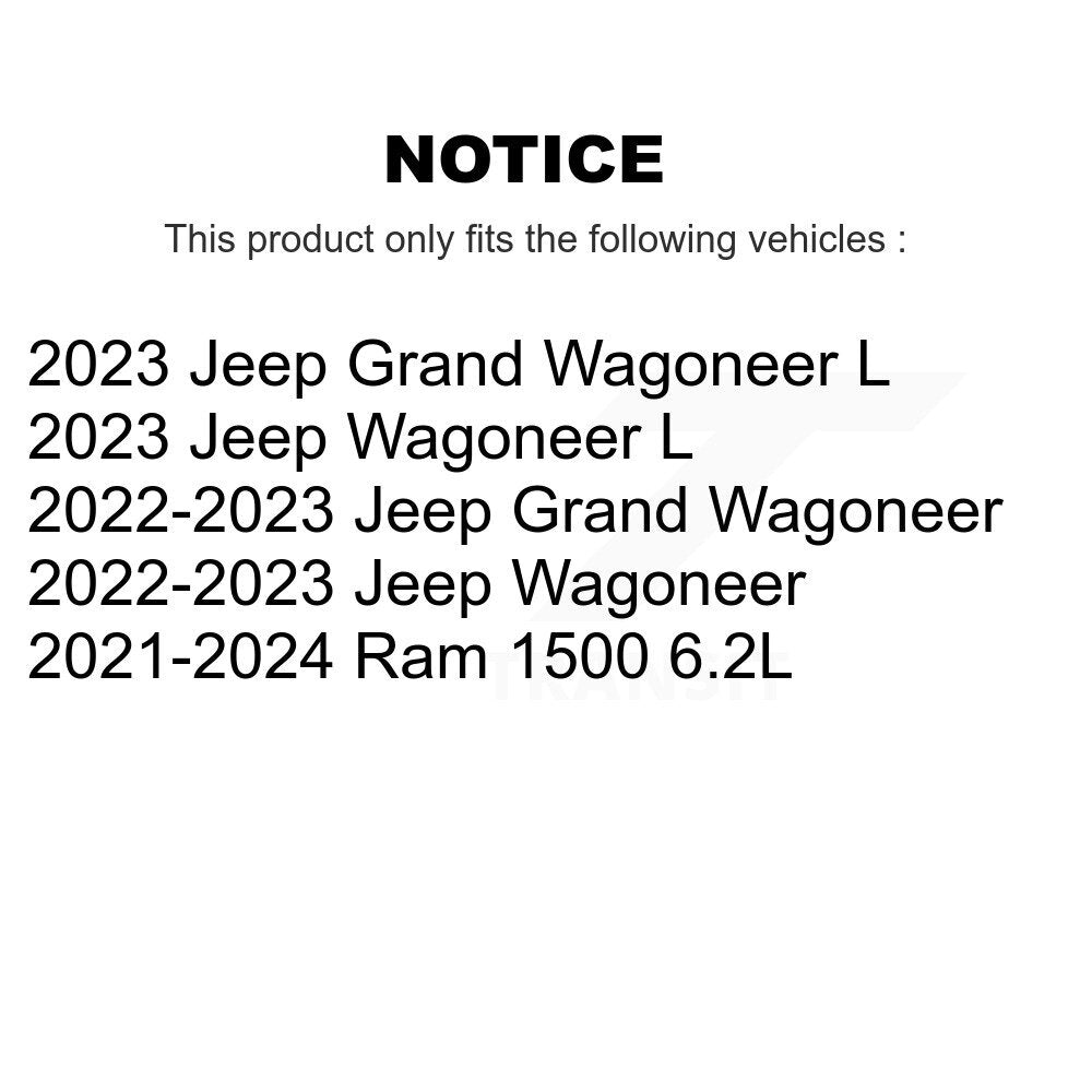 Front Disc Brake Rotors And Ceramic Pads Kit For Ram 1500 Jeep Wagoneer