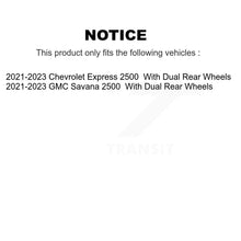 Load image into Gallery viewer, Rear Disc Brake Rotor And Ceramic Pad Kit For 2021-2024 GMC Savana 2500 Chevrolet Express K8T-104764