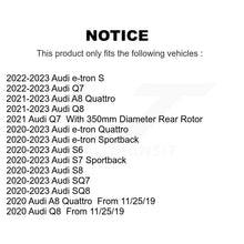 Load image into Gallery viewer, Rear Brake Rotor Ceramic Pad Kit For Audi Q7 Q8 e-tron Quattro SQ8 Sportback SQ7 S6 A8 S8 K8T-104774
