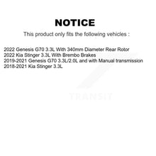 Load image into Gallery viewer, Rear Disc Brake Rotors And Ceramic Pads Kit For Kia Stinger Genesis G70