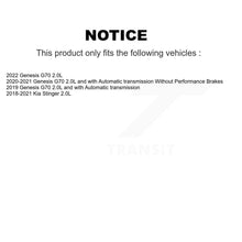 Load image into Gallery viewer, Rear Disc Brake Rotors And Ceramic Pads Kit For Genesis G70 Kia Stinger